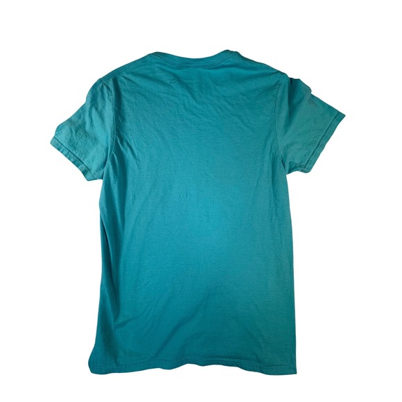 Blessed Girl Graphic Tee Women's Small Teal Never Stop Praying Cotton - Picture 5 of 6